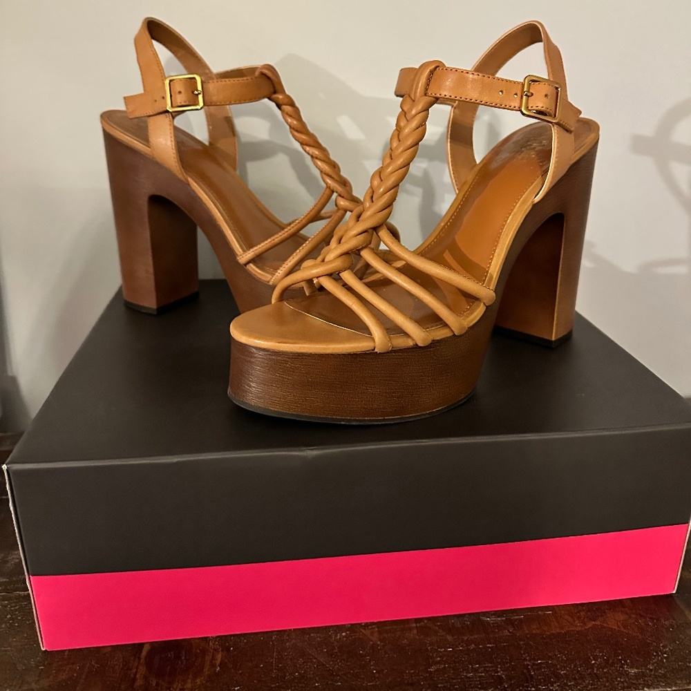 Vince Camuto - platform wooden heel